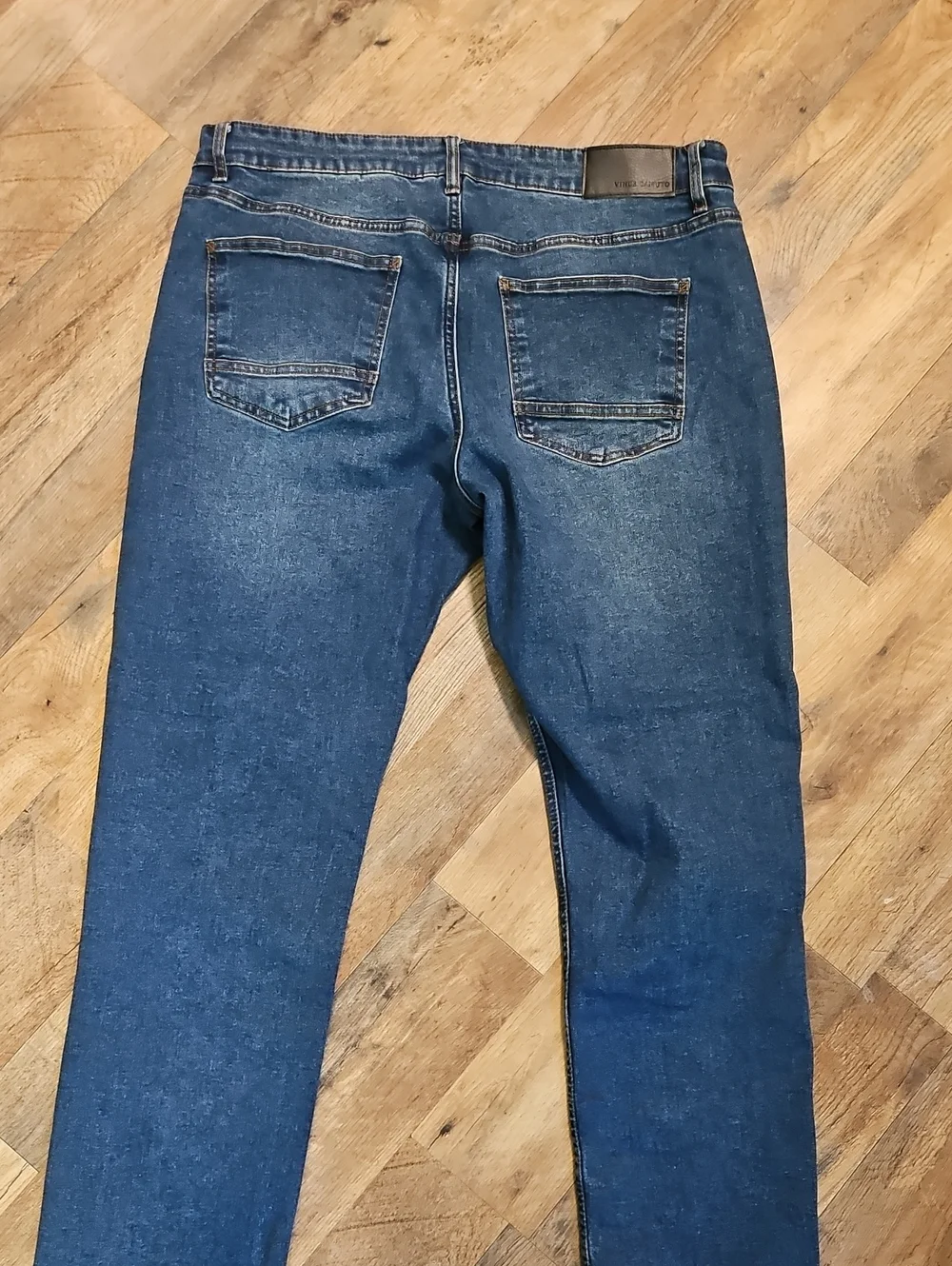 👖Vince Camuto Men's Dark Blue Straight Jeans